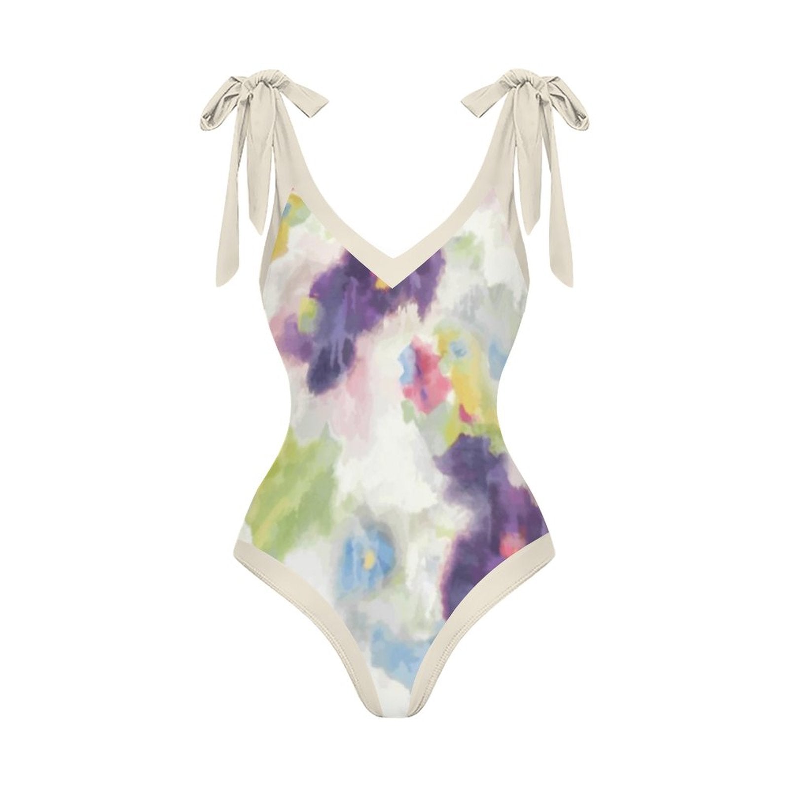 Casual Printed One Piece Swimsuit And Cover Up 2305105886