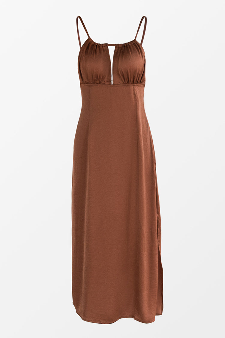 Caramel Slip Dress