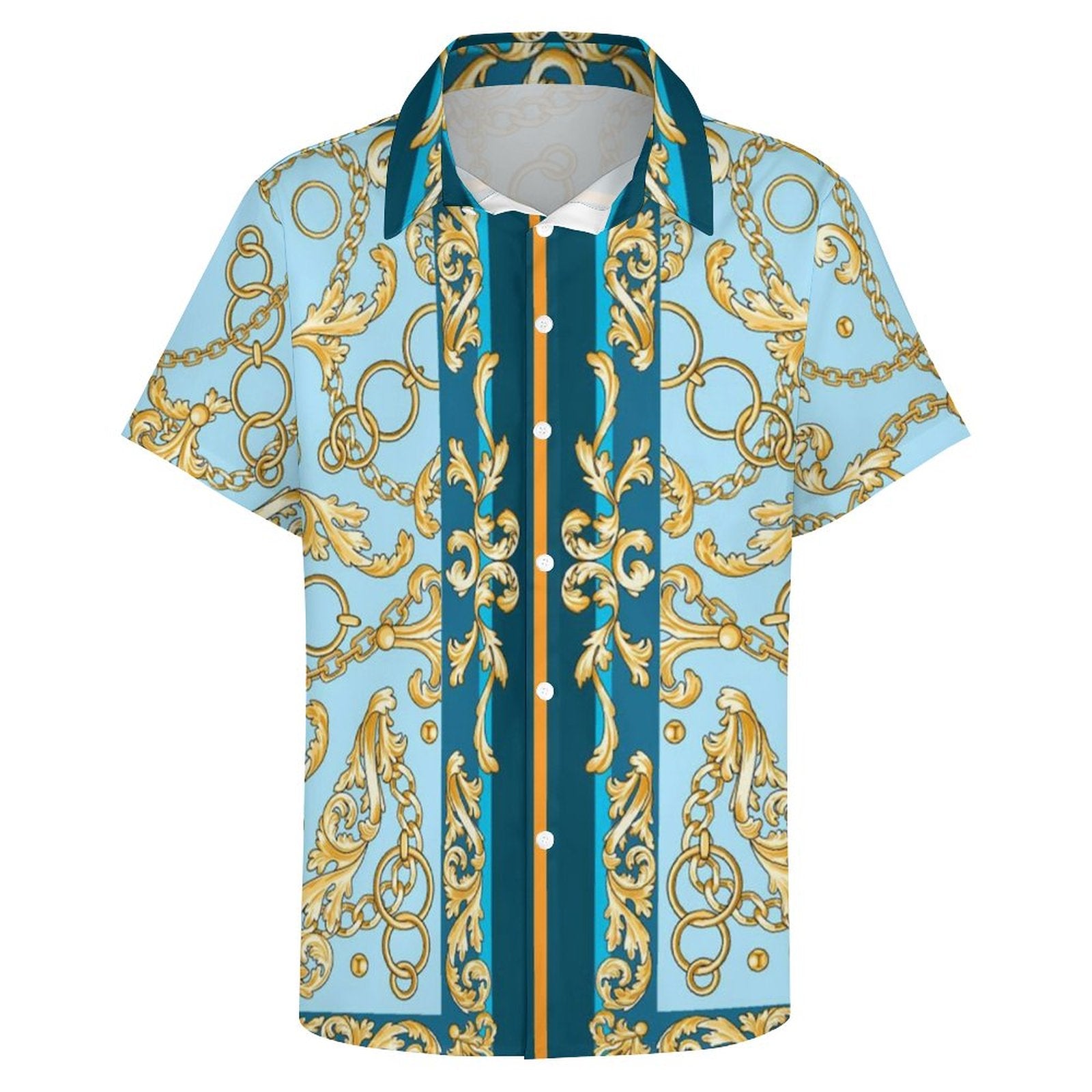 Men's Fashion Casual Printed Short Sleeve Shirts 2306100967