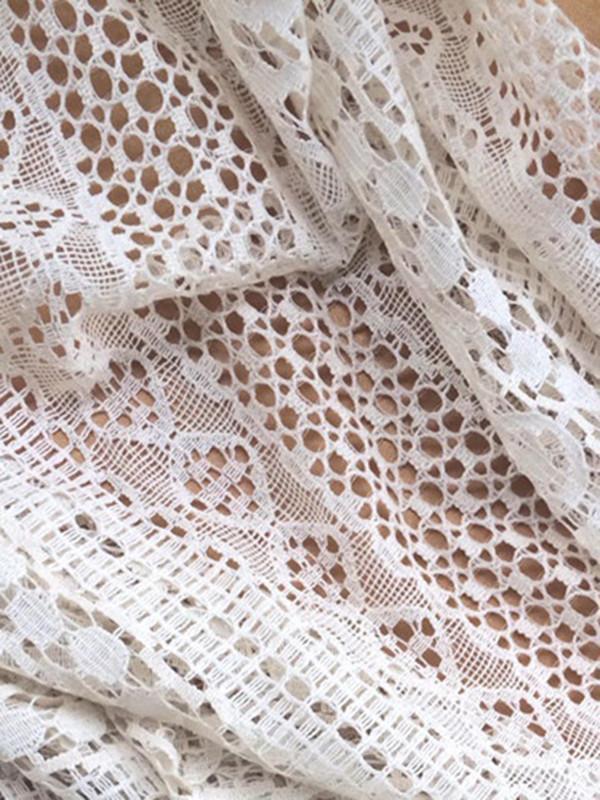 Halterneck Crocheted Mini Cover-Up Beach Wrap Dress