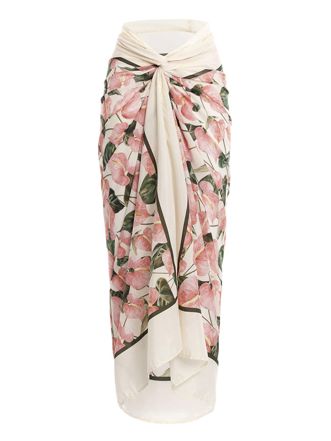 Printed One-Shoulder Tie One Pieces Swimsuits & Coverups