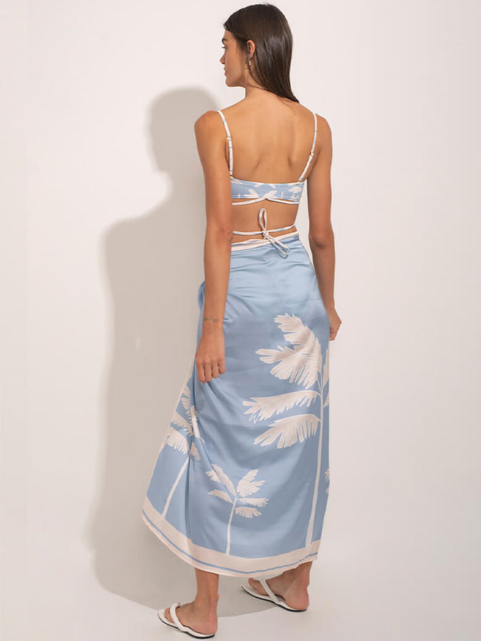 Fashion Print Beach Swimsuit Set
