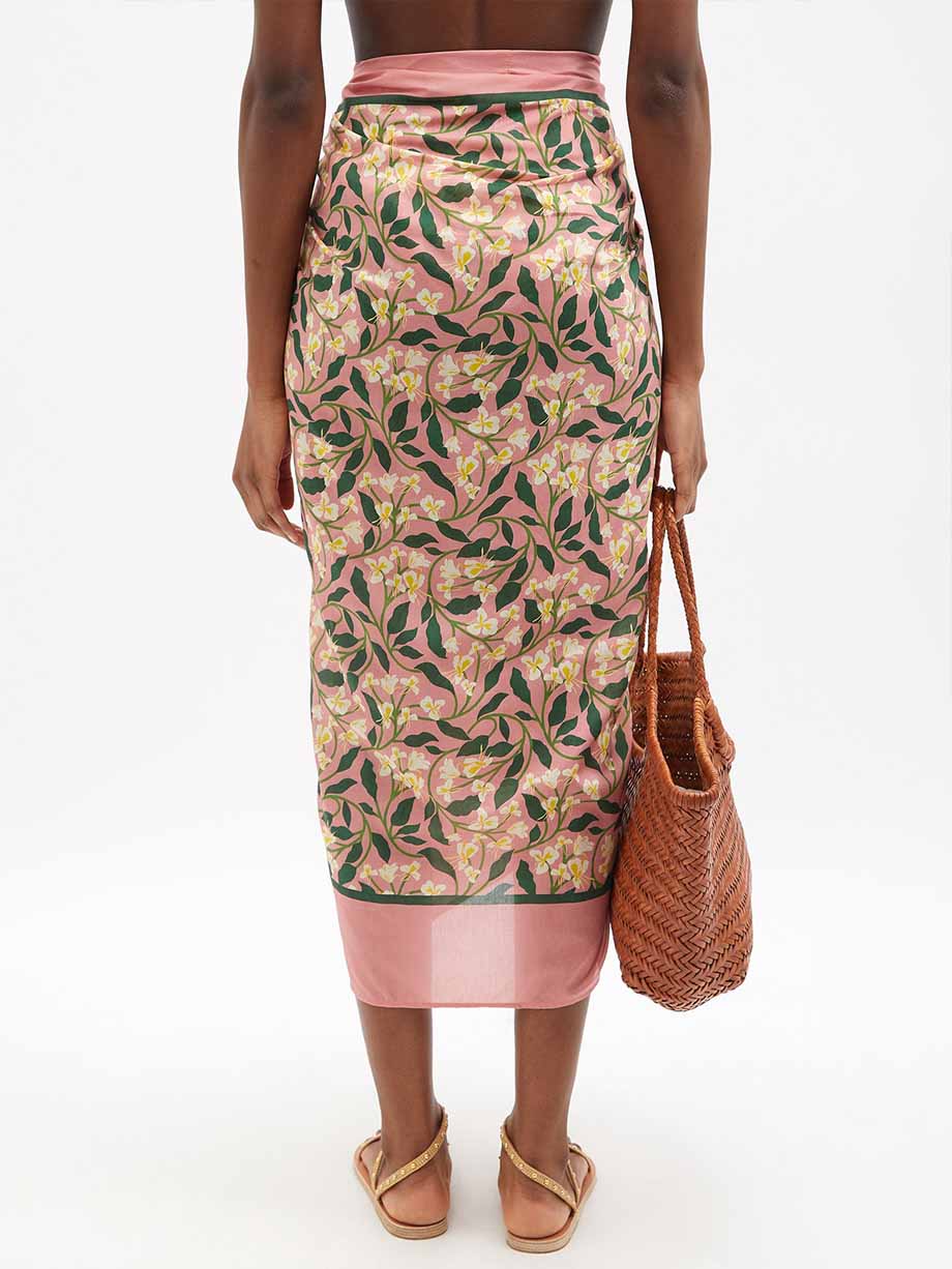 Fashion Floral Print Bikini and Cover Up