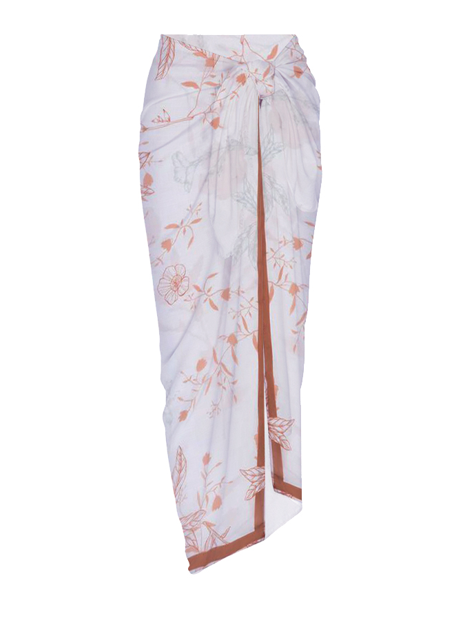 Floral print bikini swimsuit and cover up