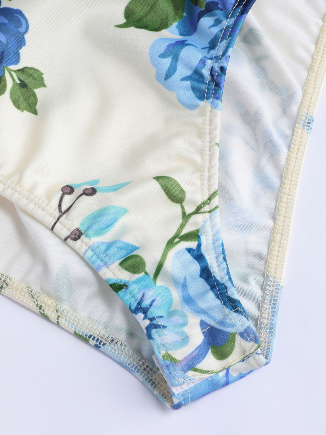 Print Lace Up Fashion One Piece Swimsuit