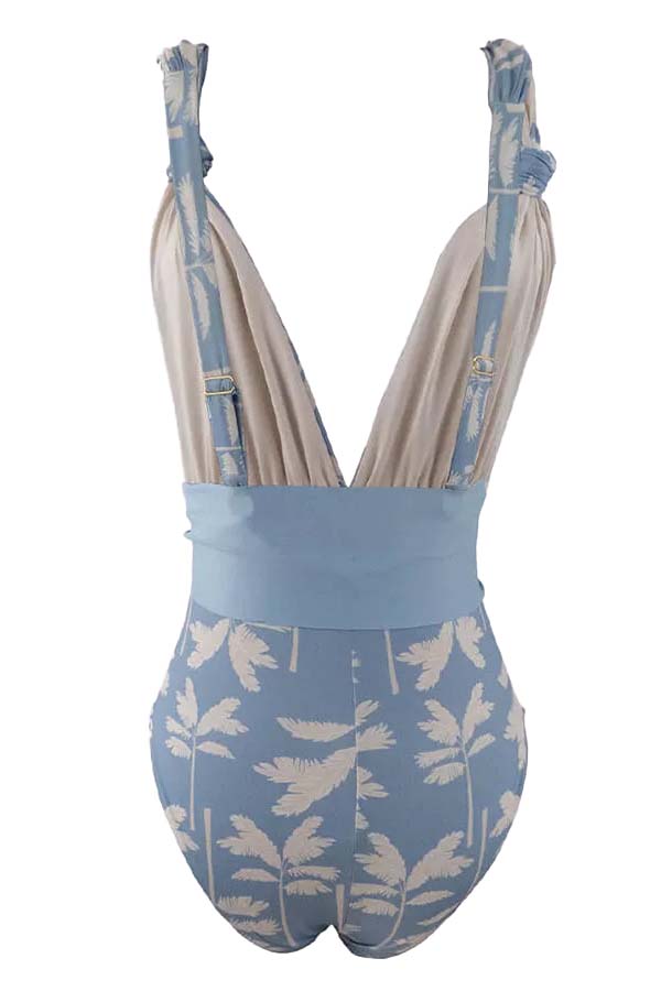 Fashion Print Beach Swimsuit Set