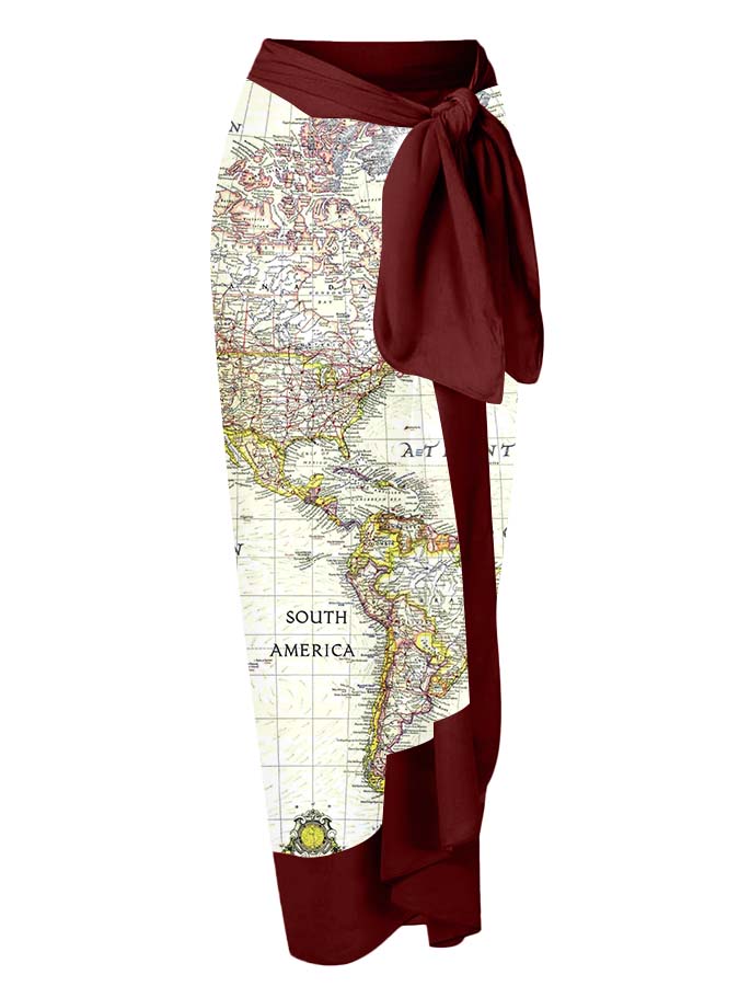 Printed Lace Up Chic One Piece Swimsuit