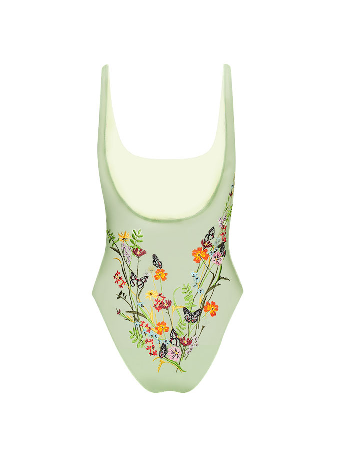Floral Print Fashion One Piece Swimsuit
