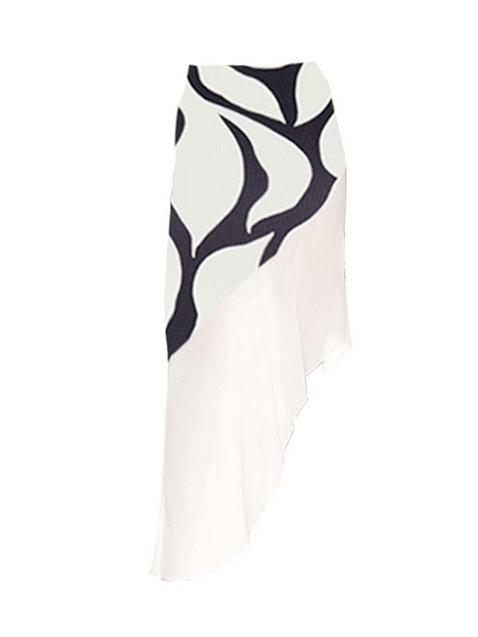 One-Shoulder Ruffled One-Piece Swimsuit