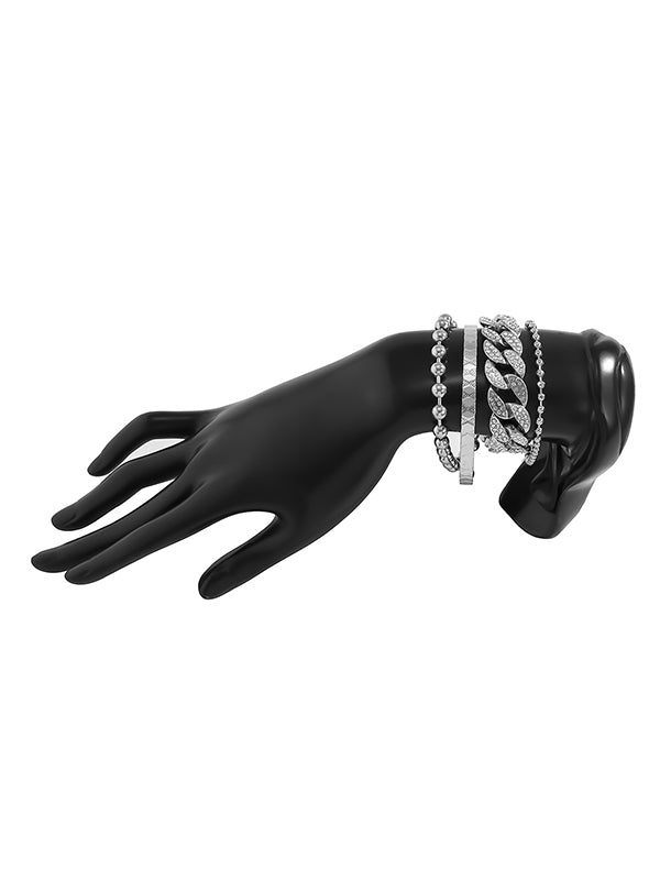 Individually Adjustable Cuban Buckle Multilayer Bracelet