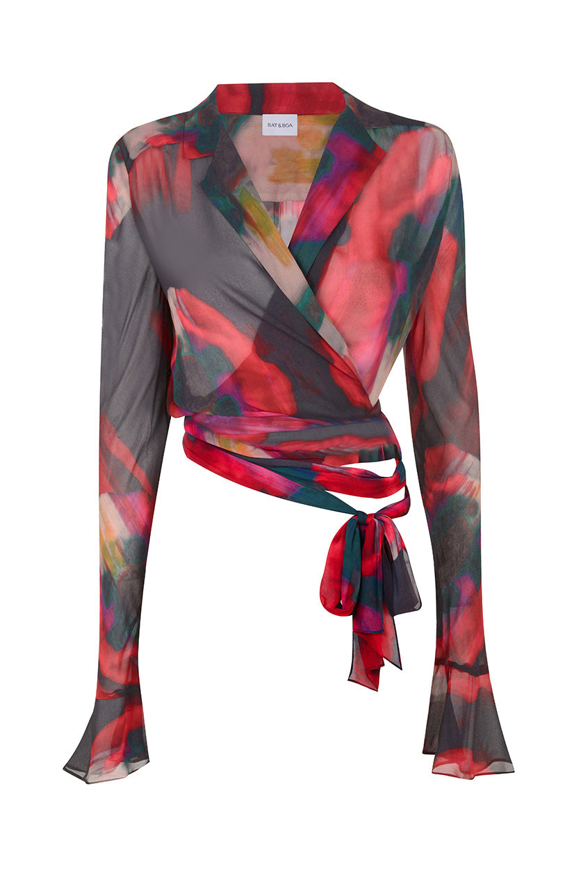 Abstract Foral Print Statement Colour Set