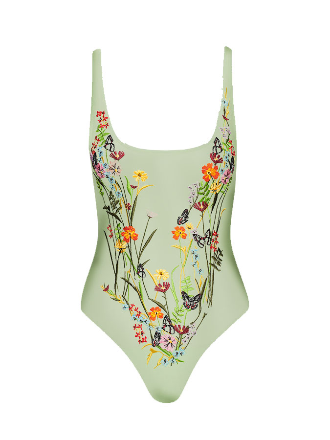 Floral Print Fashion One Piece Swimsuit