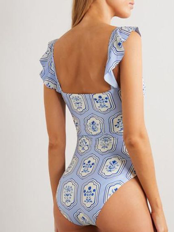 Printed Fashion Sexy One Piece Swimsuit