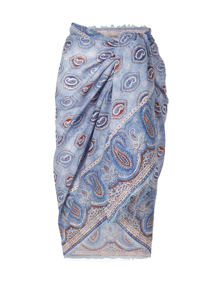 Vintage Print Beach One-Piece Swimsuit and Cover-up