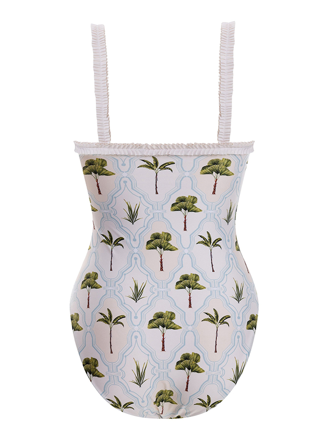 Simple Fashion Printed One-Piece Swimsuit