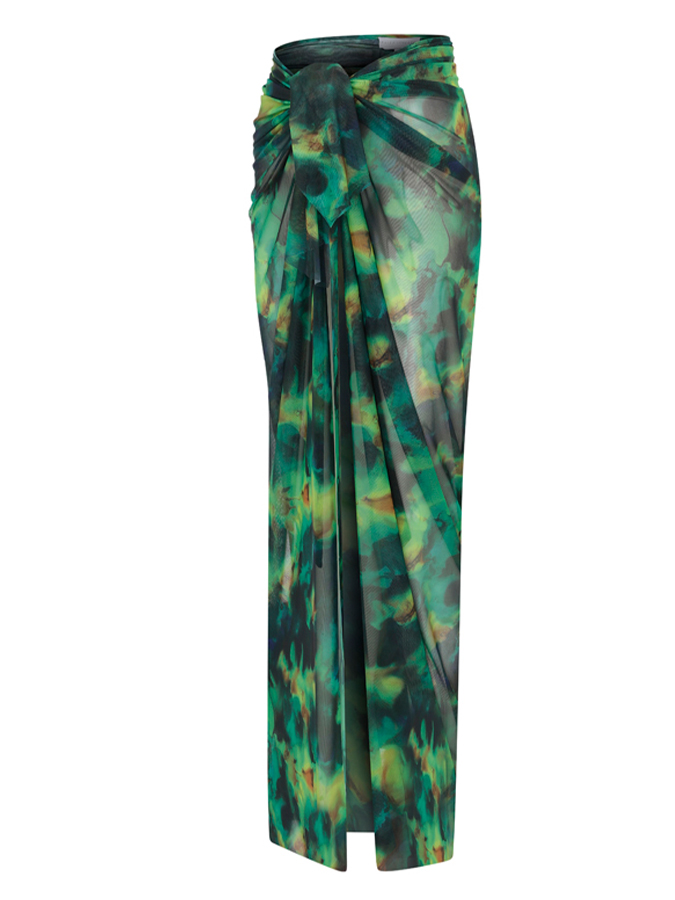 Green Halter Bikini and Cover Up