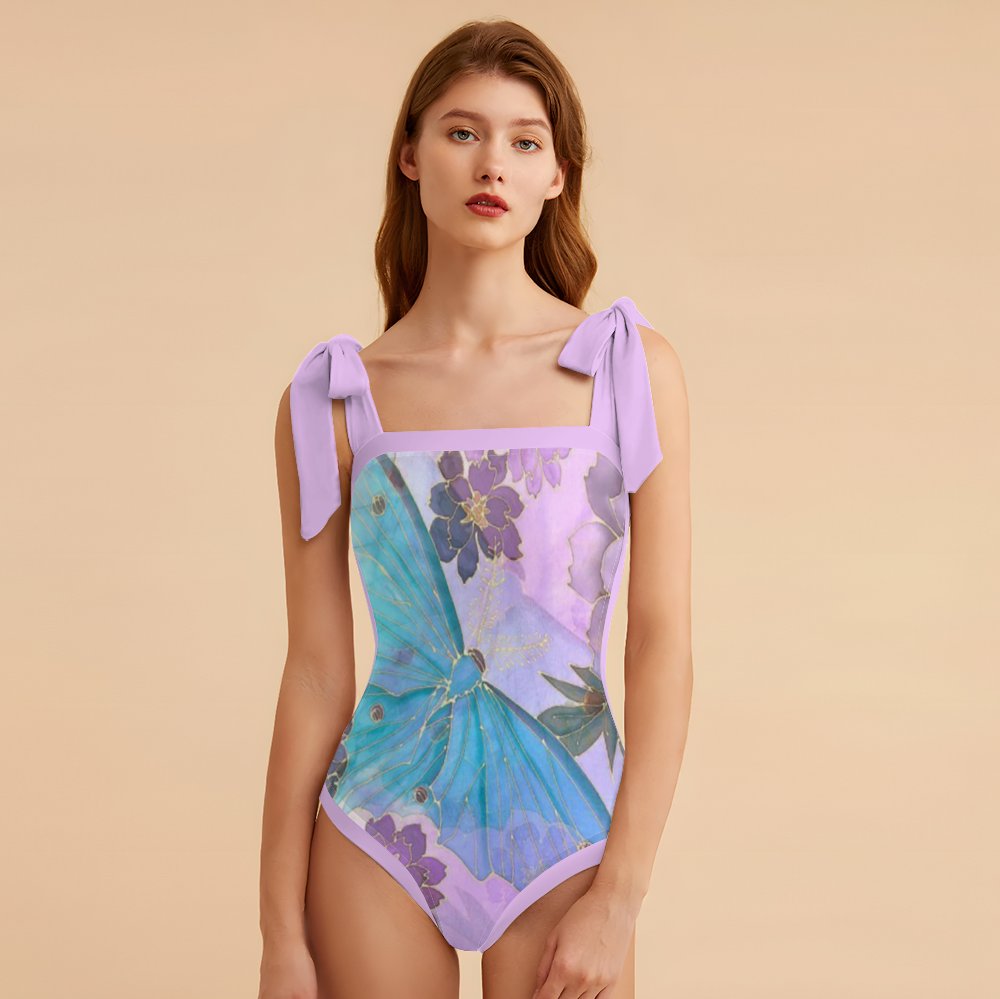 Fashion Printed One Piece Swimsuit And Cover Up 2306103852
