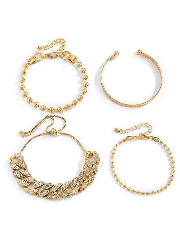 Individually Adjustable Cuban Buckle Multilayer Bracelet