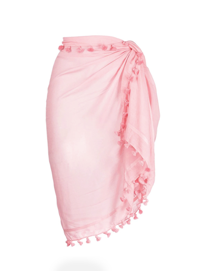 Plain Rose Decorative One Piece Swimsuit And Cover up