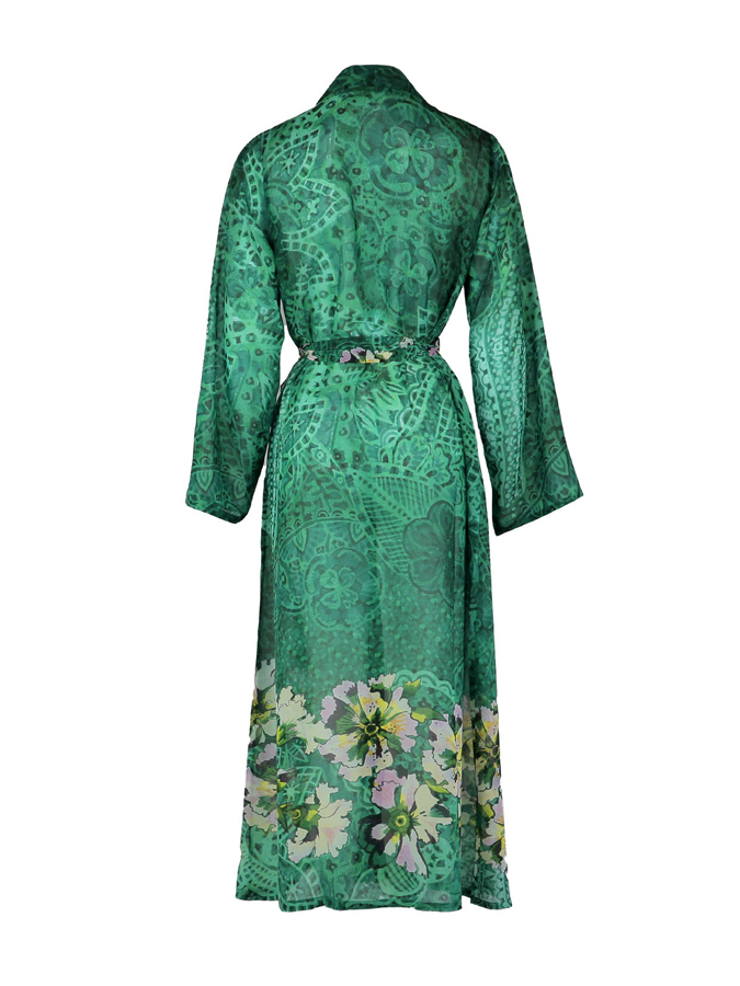 Vintage Floral Print One Piece Swimsuit And Cover up