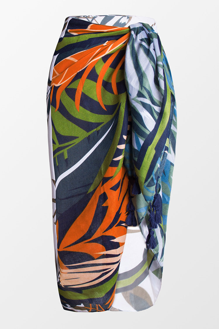Leighton Tropical Tassel Sarong