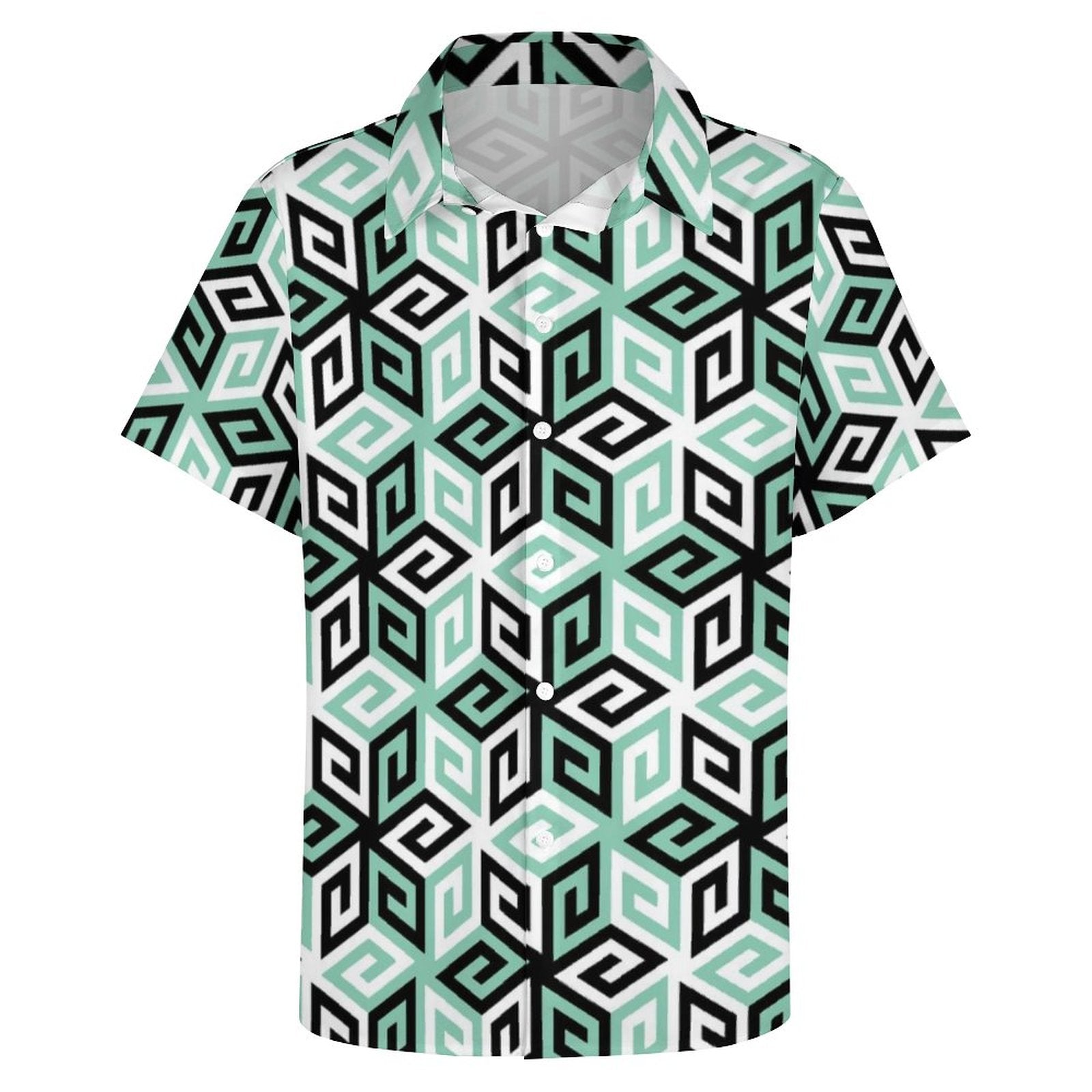 Men's Fashion Casual Printed Short Sleeve Shirts 2306101895