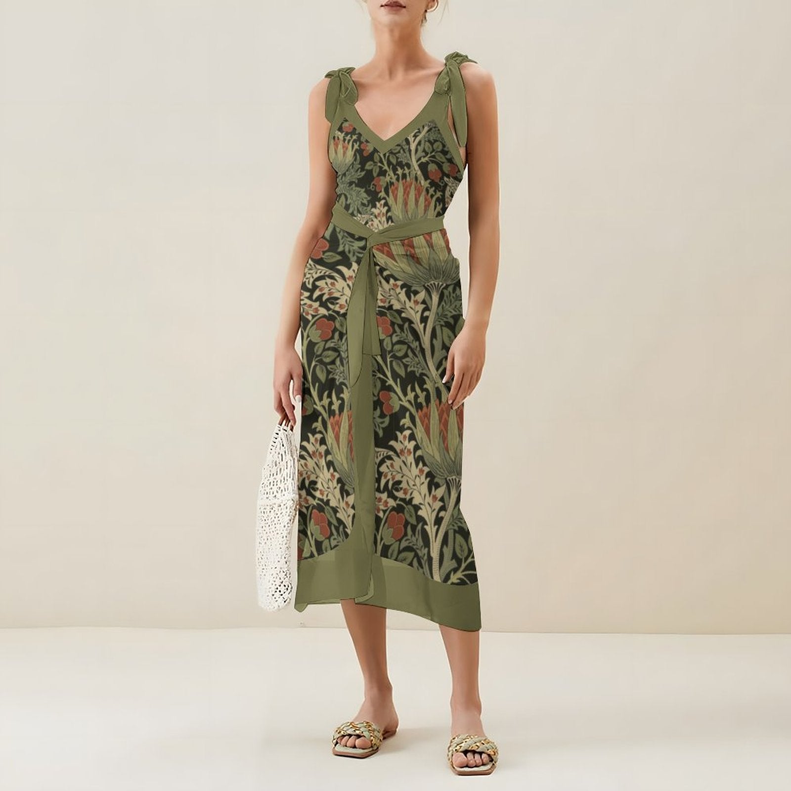 Casual Printed One-Piece Swimsuit And Cover Up 2305102692