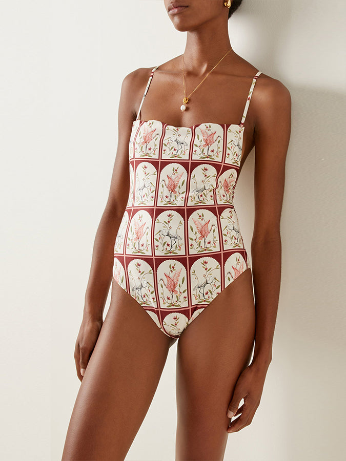 Fashion Print One-Piece Swimsuits and Coverups