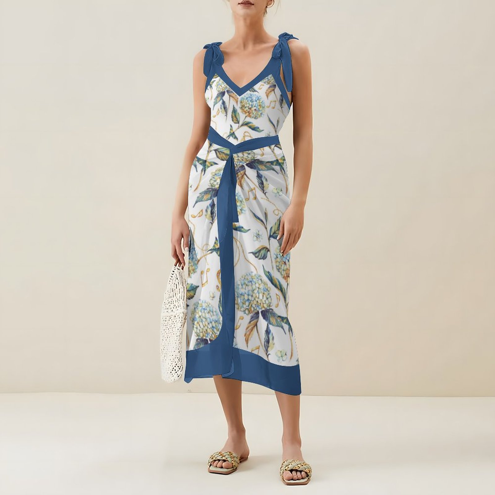 Casual Printed One Piece Swimsuit And Cover Up 2305104966