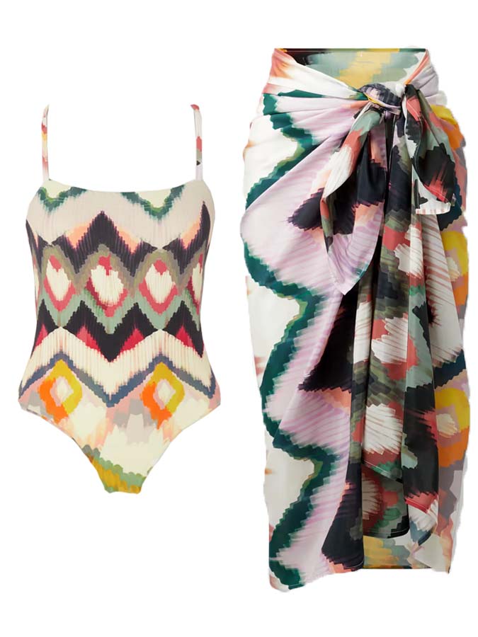 Colorful Print Fashion One Piece Swimsuit