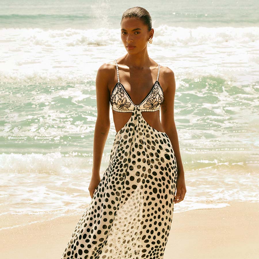 Bossa Embroidered Beach Dress