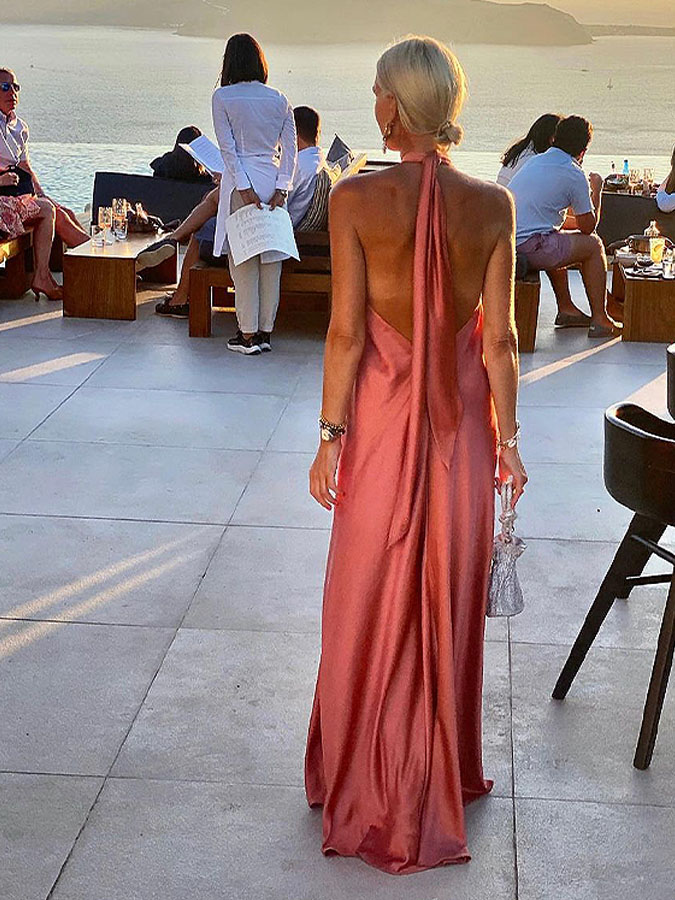 Halter Cross Straps Irresistible Desire Maxi Dress