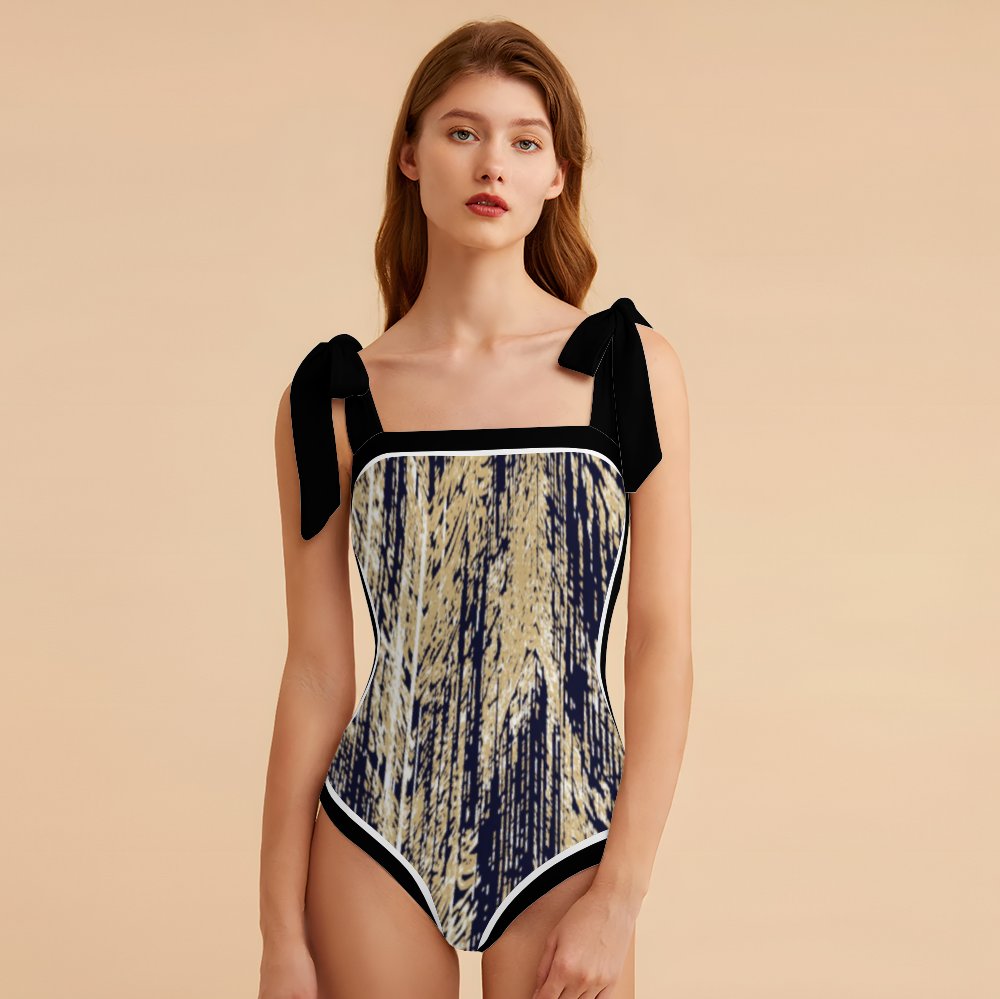 Fashion Printed One Piece Swimsuit And Cover Up 2305105707