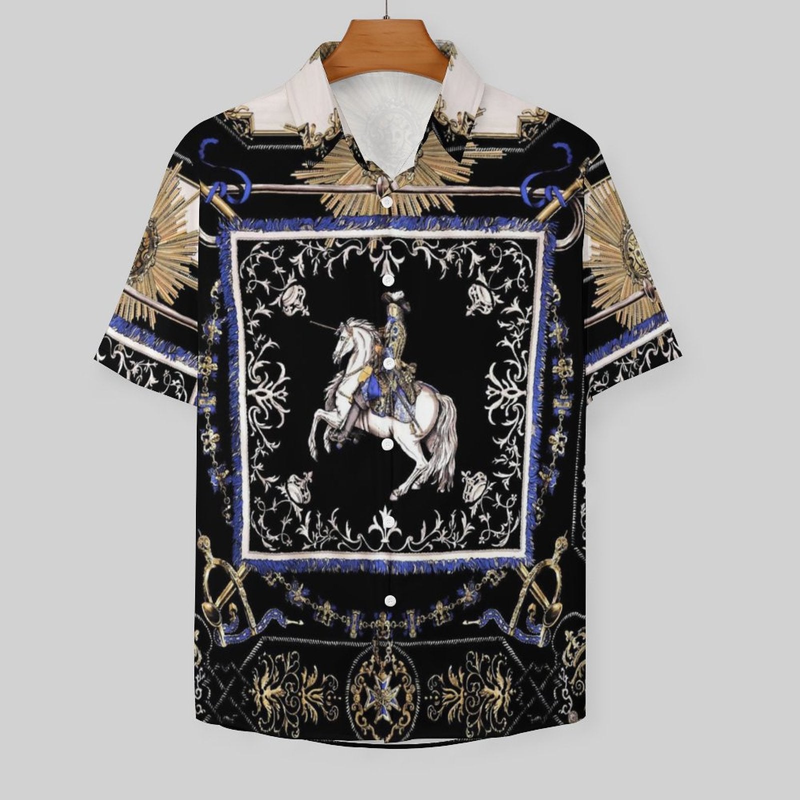 Men's Fashion Casual Printed Short Sleeve Shirts 2306101332