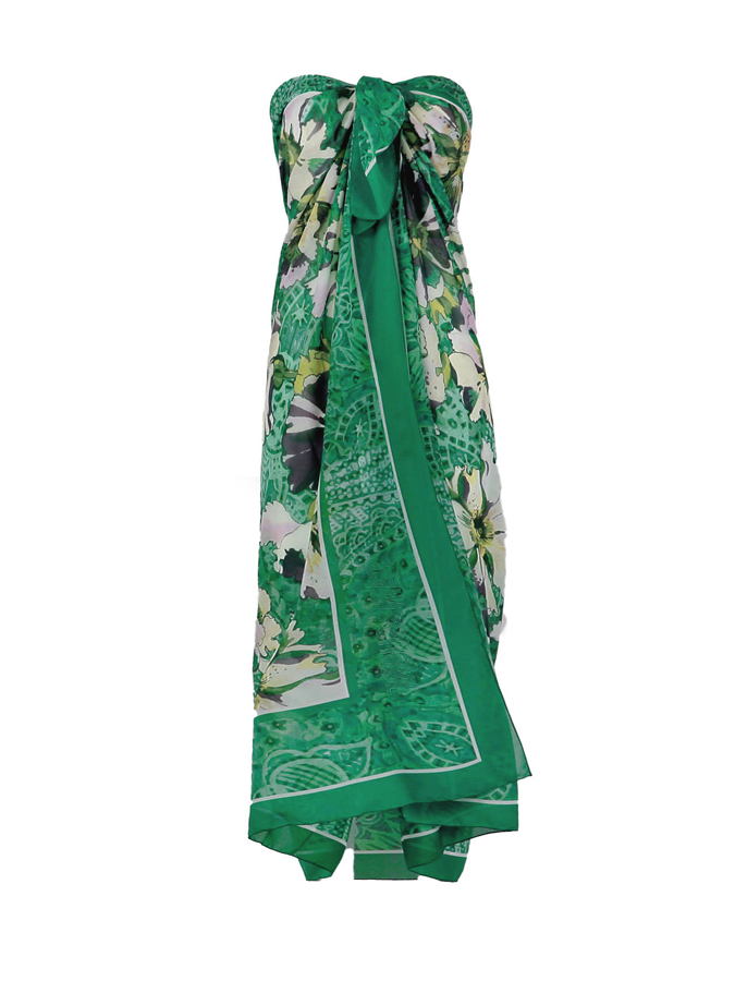 Vintage Floral Print One Piece Swimsuit And Cover up