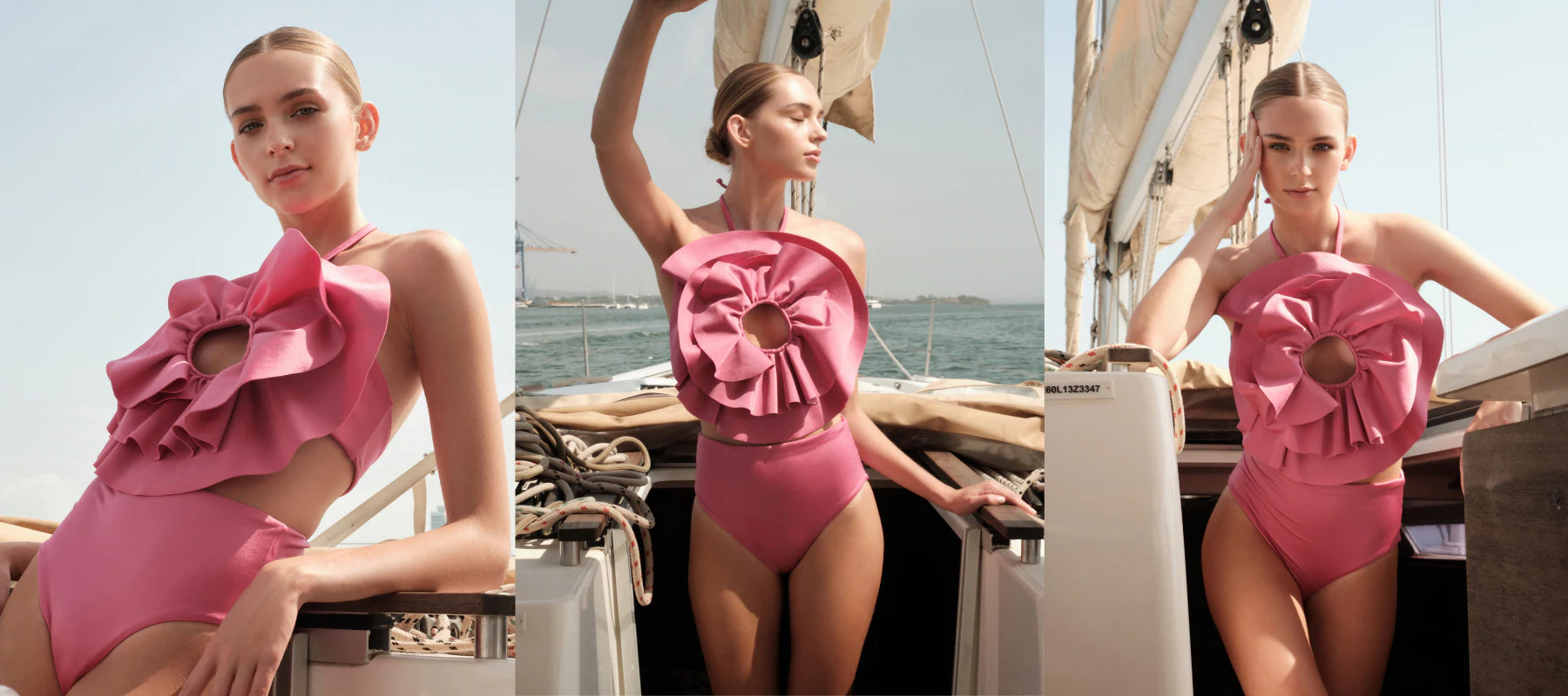 Cutout High Waist One-Piece Swimsuit