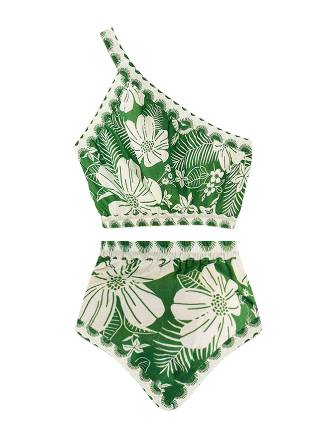 Floral Print One-pieces Swimsuits & Cover-ups