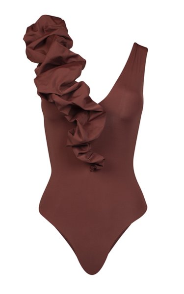 Ruffled One Piece Swimsuit
