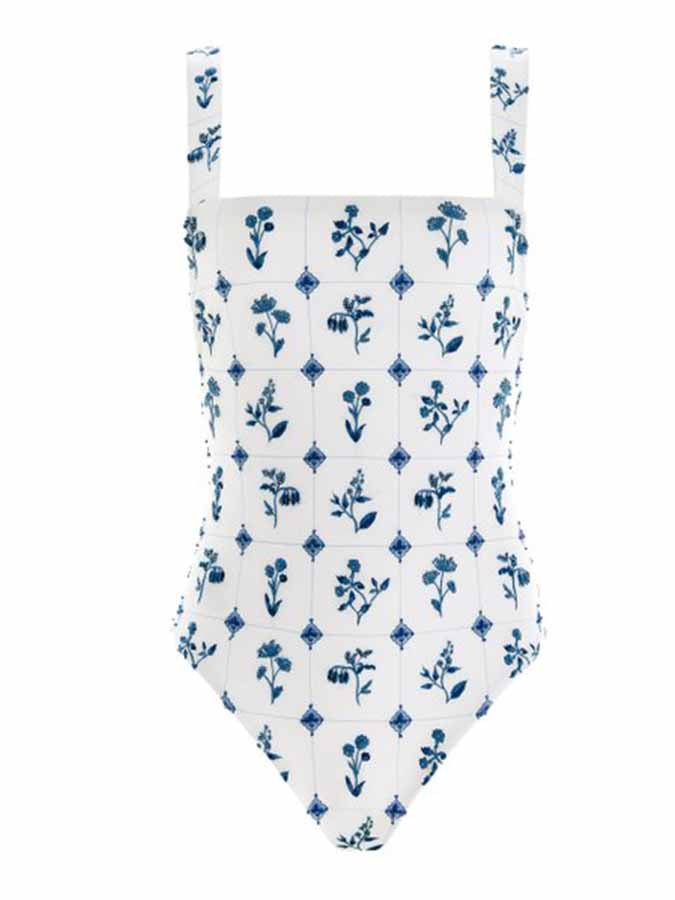 Fashion Printed One-Piece Swimsuit