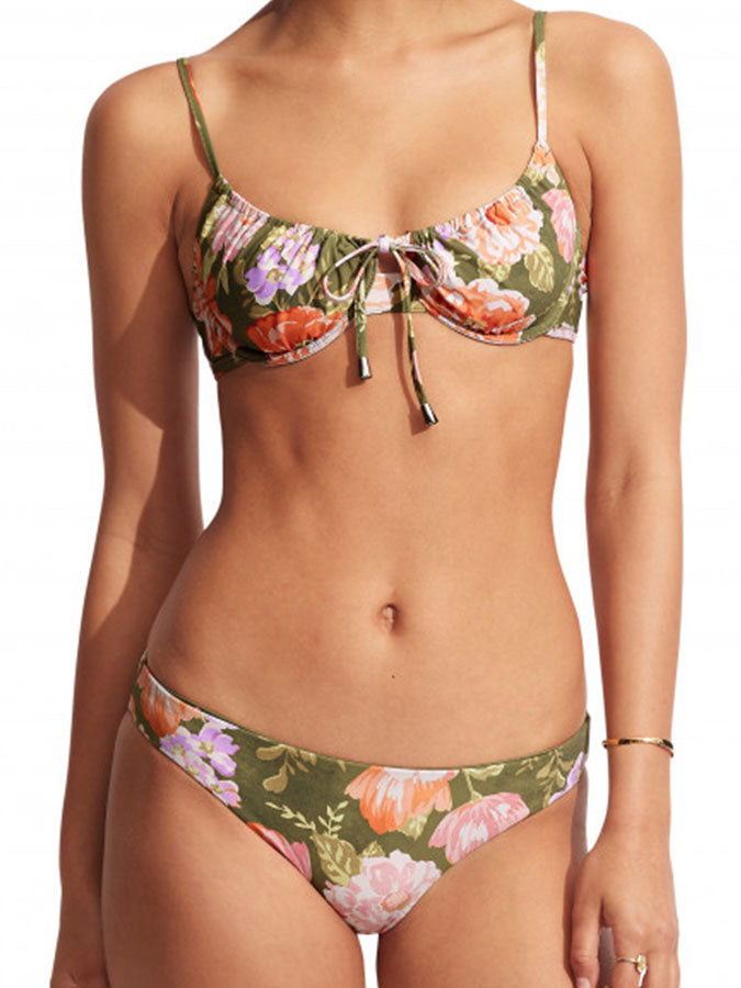 Fashion Floral Print Swimsuit and Cover Up