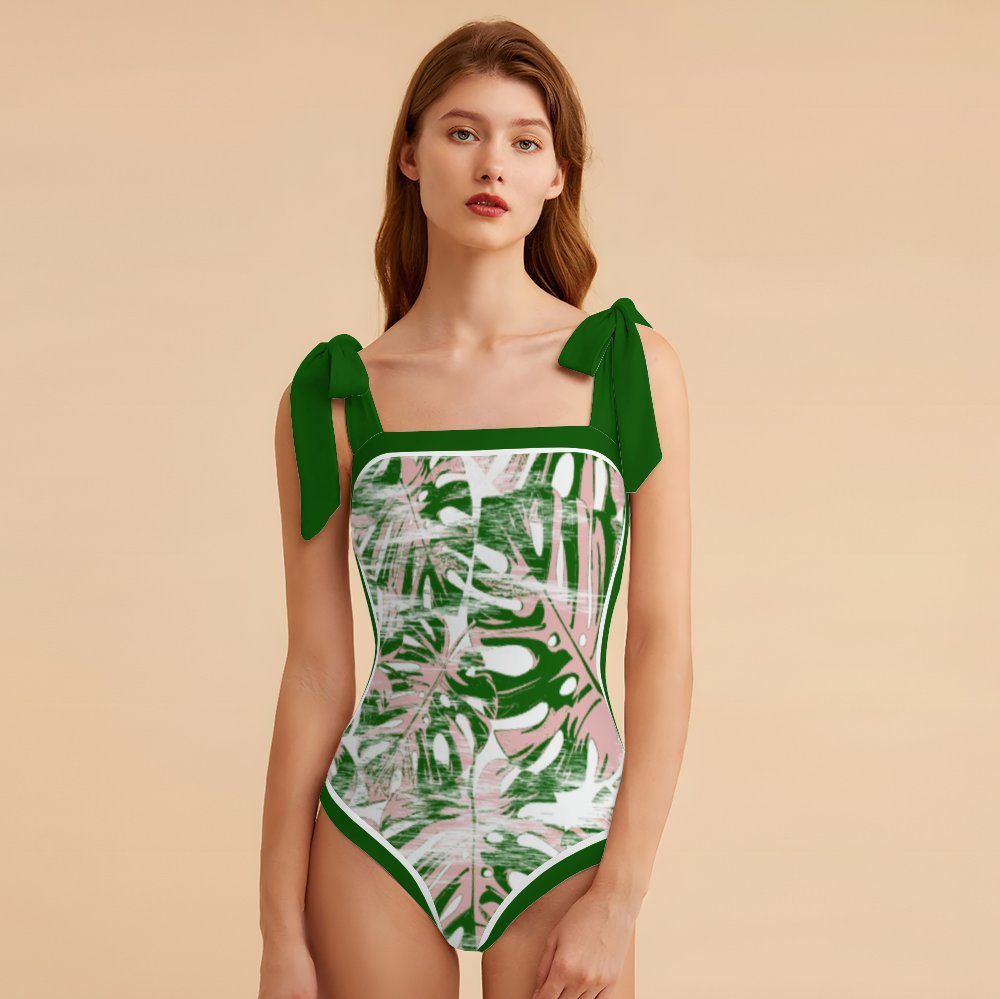 Fashion Printed One Piece Swimsuit And Cover Up 2305105856