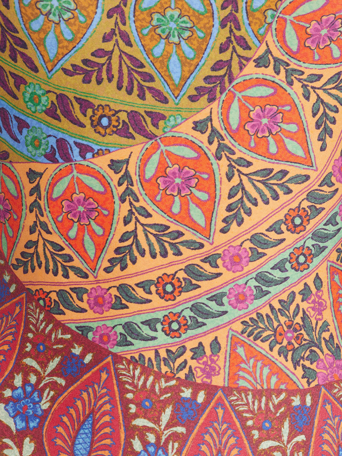 Vintage Print Beach Swimsuit and Cover-up