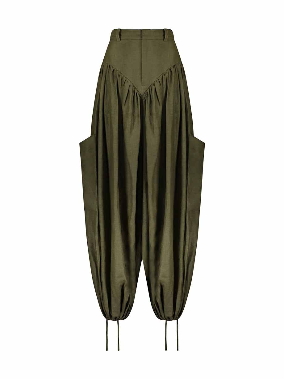 Vintage Colorblock Print One-Piece Swimsuit Set