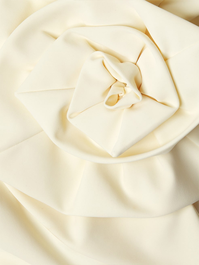 3D Flower Red One Piece Swimsuit and Cover Up