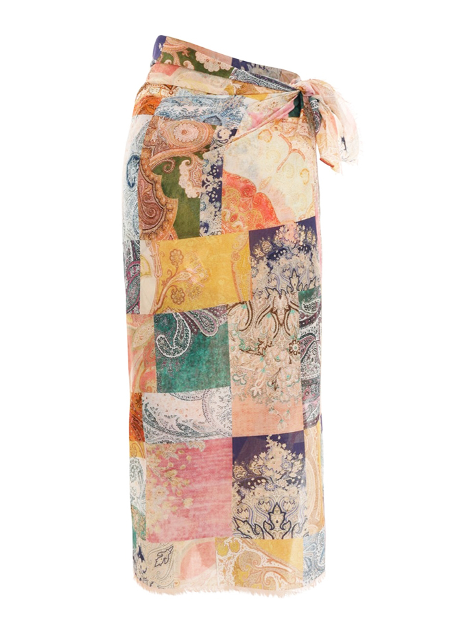 Vintage Print Bikinis and Cover-Ups