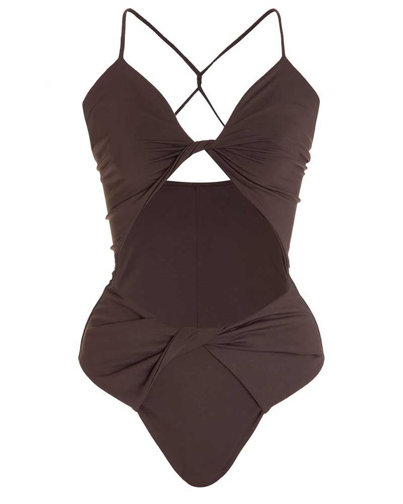 Twisted One-Piece Swimsuit