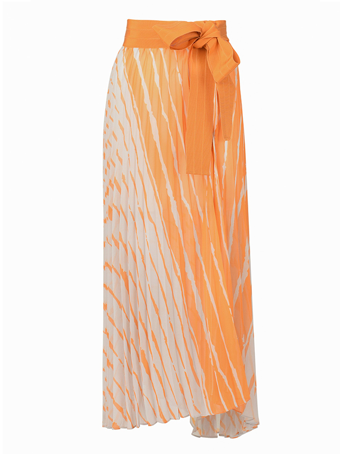 Deep V Stripe Colorblock Print Beach One-Piece Swimsuit and Cover-up