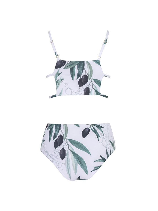 Floral Print One Piece Swimsuit and Cover Up