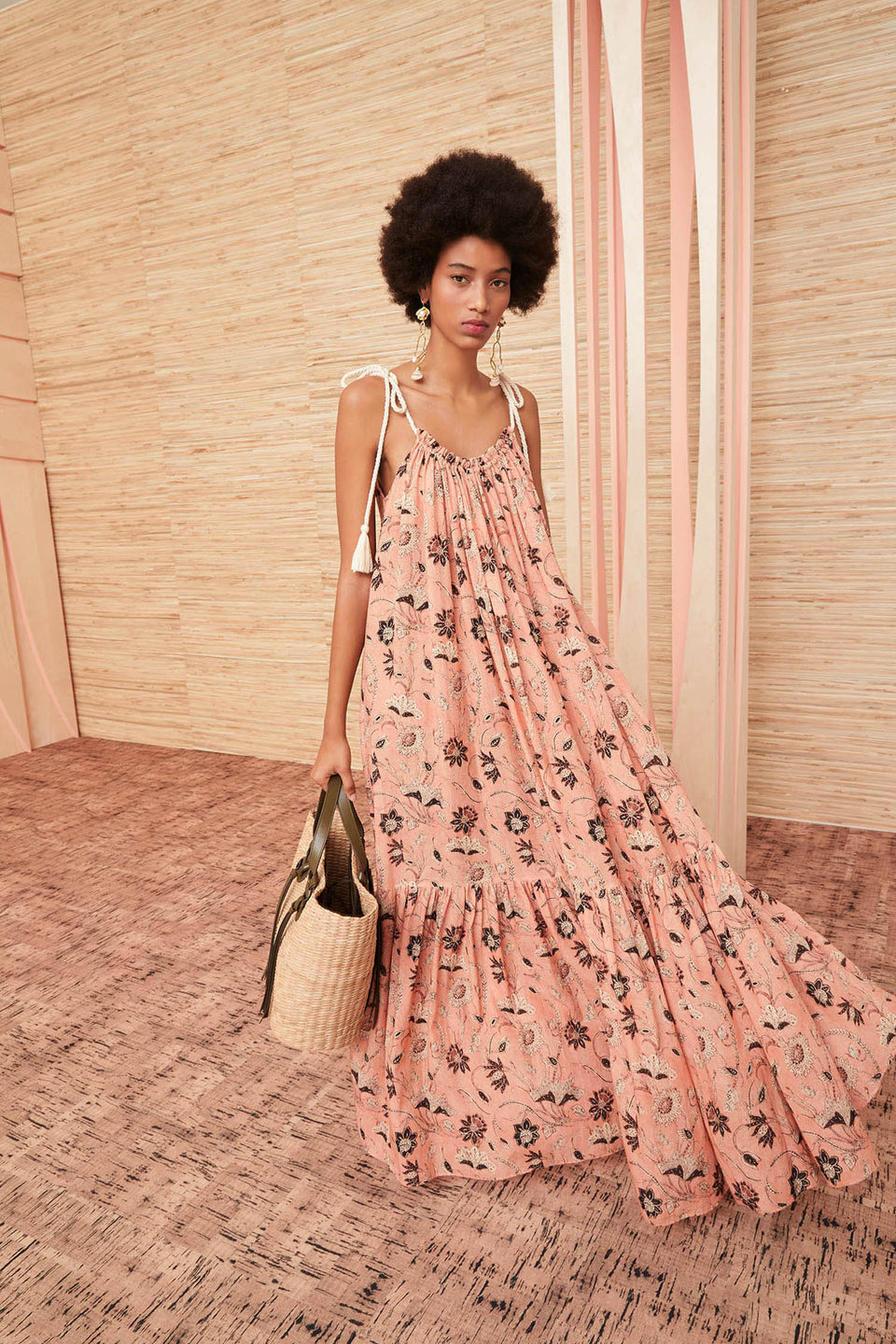 Floral Print One-piece Swimsuit and Dress