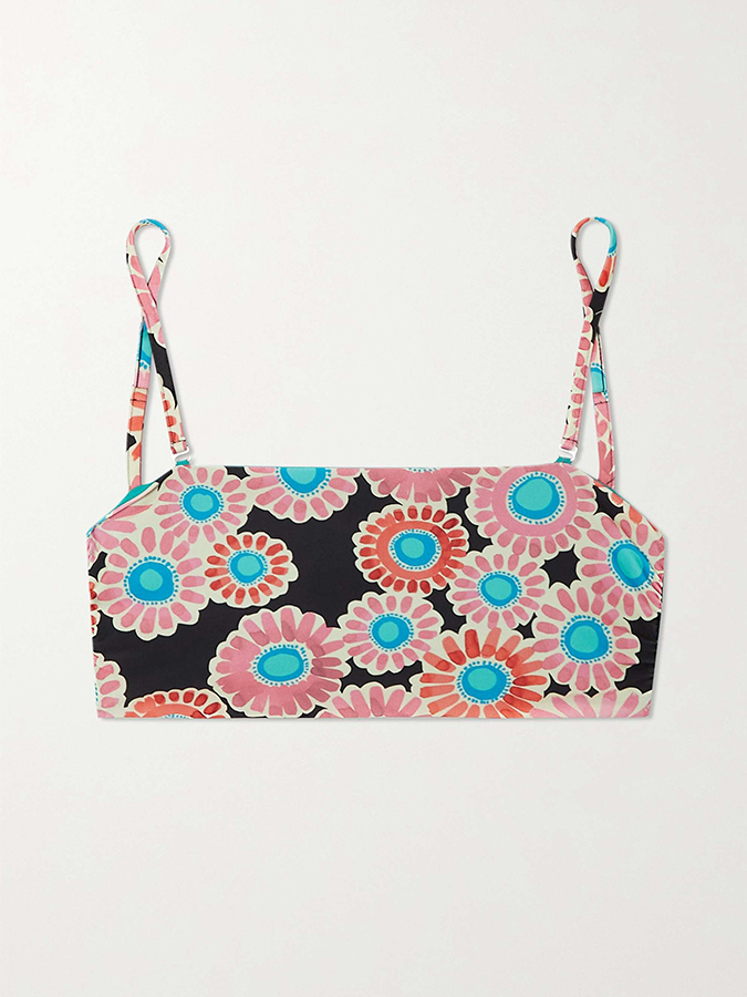 Flower Print Bikini Set